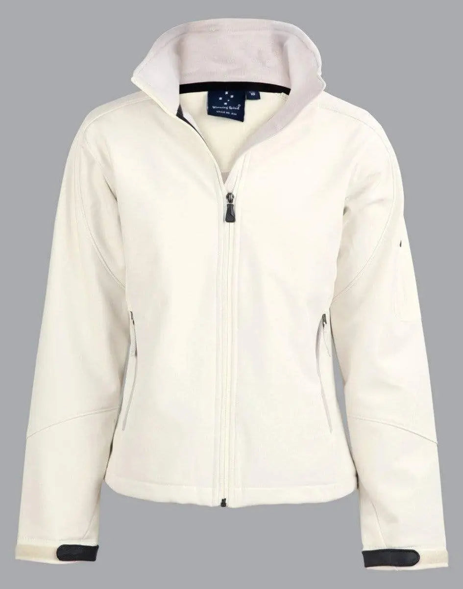Winning Spirit Ladies' Softshell Jacket Ladies Jk24 Casual Wear Winning Spirit White 8